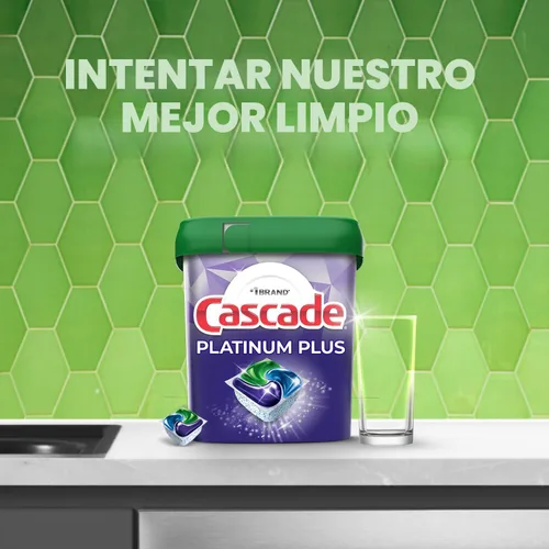 Vista 6 de Detergente en polvo Cascade Complete para lavaplatos, aroma fresco, 75 oz, blanco