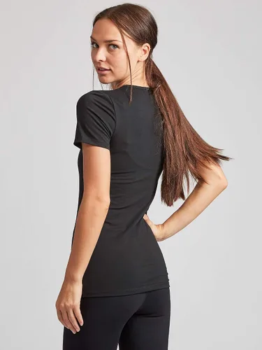 Vista 5 de Kalon Paquete de 4 camisetas con cuello redondo para mujer 4PK Negro
