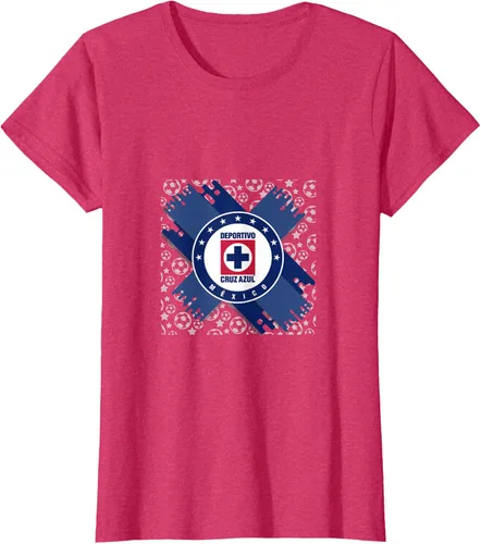 Vista 3 de Camiseta con logotipo de CAZ, Azul / Patchwork, S