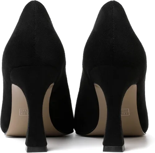 Vista 4 de AMBELIGHT Vestido sin cordones para mujer, puntera puntiaguda, tacón de aguja, tacón alto, zapatos de tacón alto de 3.3 pulgadas