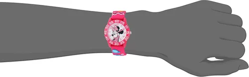 Vista 2 de Disney Minnie Mouse - Reloj analógico de cuarzo 3D para niños, Rosado