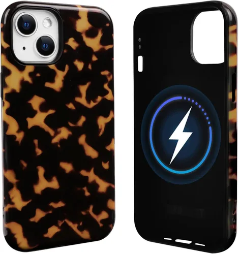 Vista 29 de NITITOP Funda magnética compatible con iPhone 11, compatible con MagSafe lindo diseño estético de leopardo ámbar tortuga para mujeres, hombres