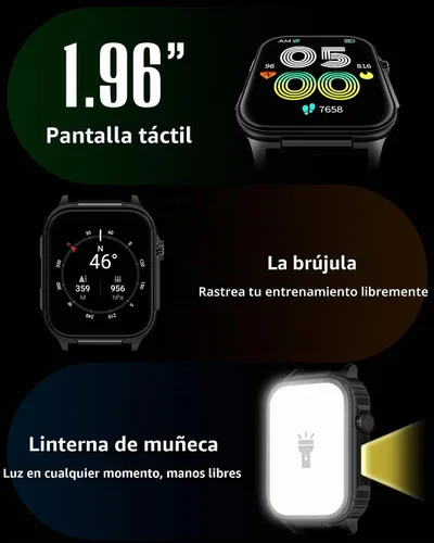Vista 8 de Parsonver GPS Smart Watch for Men (Answer/Make Calls), 10-Day Battery