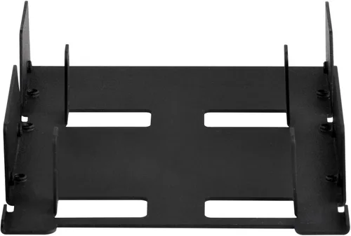Vista 2 de SilverStone Technology Convertidor de bahía HDD/SSD de disco duro interno de 3.5 pulgadas a 3 x 2.5 pulgadas, negro SDP08B-E