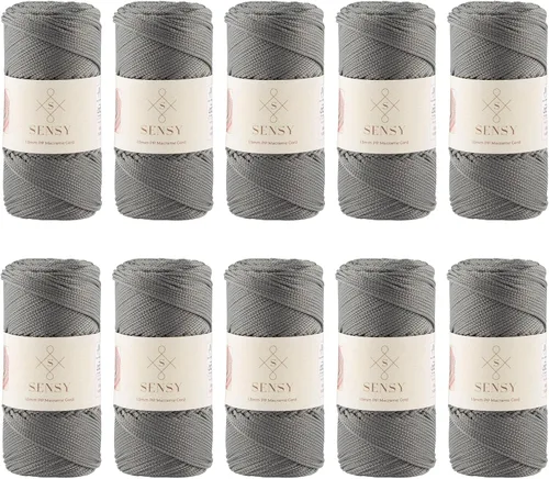 Vista 87 de Sensy Premium Cuerda de Poliéster 1.5mm (0.059 pulgadas) 164 Yardas Cuerda de Polipropileno 100% Cuerda de Macramé 1.5mm Cuerda para Bolsa