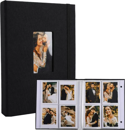 Vista 20 de Polaroid - Álbum de fotos, pequeño libro de imágenes con capacidad para 280 fotos, libro de recuerdos azul para imágenes de 2 x 3 pulgadas, álbum