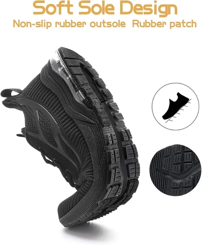 Vista 3 de Women's Running Sneakers Tennis Shoes - Slip on Walking Casual Breathable Air Cushion Fashion Lightweight Shoes for Women