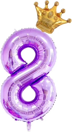 Vista 11 de Juego de globos de corona número 1 de 40 pulgadas, globos decorativos de primer cumpleaños y aniversario de boda, decoraciones de primer cumpleaños.