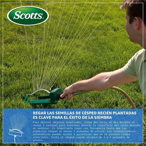 Vista 6 de Scotts Turf Builder - Mezcla multiusos de calidad para semillas de césped para áreas soleadas y sombreadas, 20 libras.