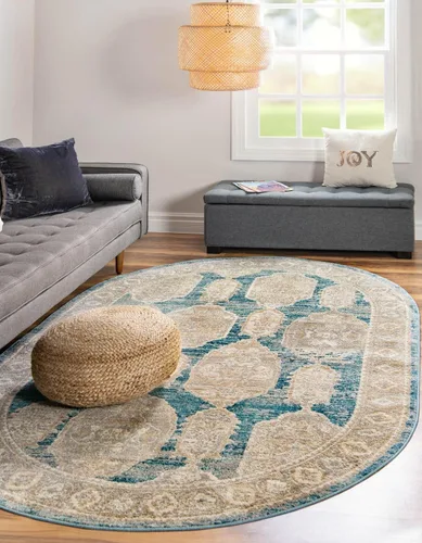 Vista 24 de Unique Loom Lola Collection - Alfombra de área, atrevida (2 pies 2 pulgadas x 3 pies 1 pulgada, rectangular, gris/marfil)