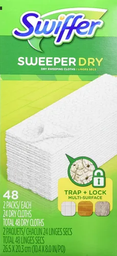 Vista 3 de Swiffer Sweeper Dry Sweeping Pad - Recambios multisuperficie, sin perfume, 48