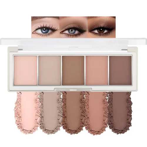 Vista 17 de Erinde Paleta de maquillaje de sombra de ojos de 9 colores con purpurina y lavanda brillante y mate, violeta, malva, púrpura oscura, plateado