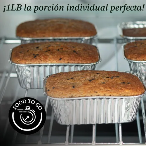 Vista 7 de Paquete de 35 mini moldes para pan de papel de aluminio de 1 libra, moldes de pan de aluminio para hornear, perfectos para hornear panes, pasteles