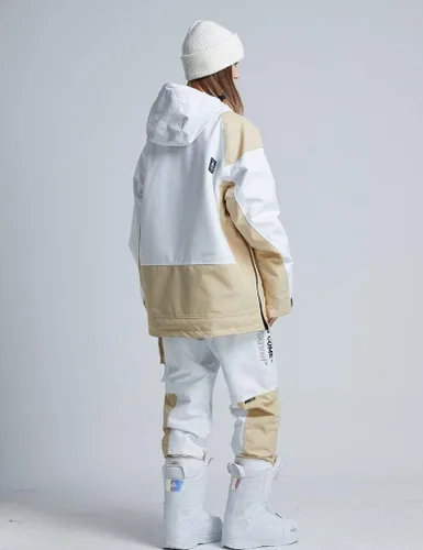 Vista 39 de RIUIYELE Traje de esquí para mujer, chaqueta y pantalones de snowboard para deportes al aire libre, traje de nieve con aislamiento impermeable