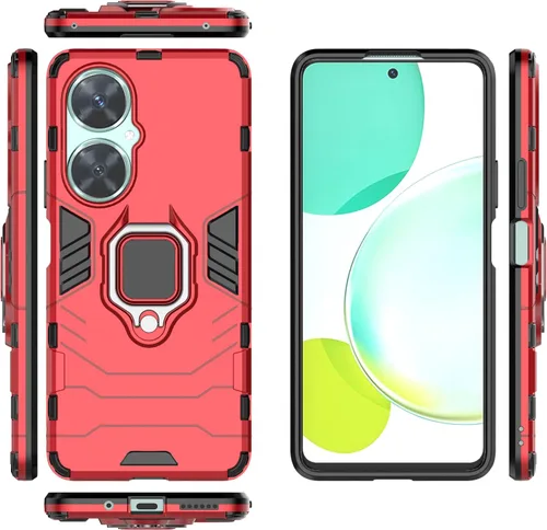 Vista 10 de Funda para Xiaomi Redmi Note 12S 4G Caso,Soporte de montaje magnético para coche Funda Shell para Xiaomi Redmi Note 12S 4G Caso Azul