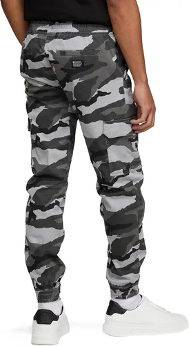 Vista 4 de Pantalones deportivos tipo cargo de sarga elástica para hombre
