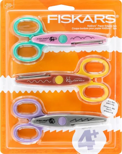 Vista 8 de Tijeras Fiskars Kidzors Paper Edgers - Tijeras decorativas para papel, cartulina y manualidades, para manualidades y suministros escolares, 5