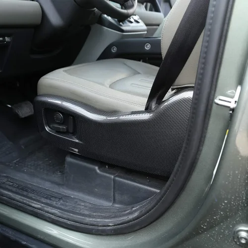 Vista 5 de Cubierta del panel de decoración lateral del asiento interior del automóvil para Land Rover Defender 110 2020 2021