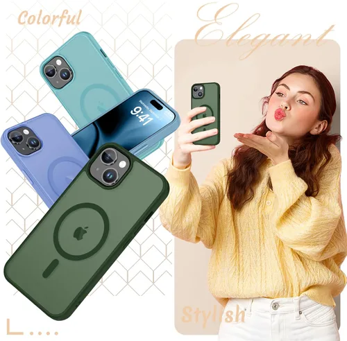 Vista 767 de Funda para Google Pixel 10 Pro XL, cubierta magnética mate, color negro Fit for MagSafe, Screen Protector included, Shockproof Military Grade