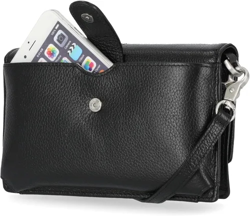 Vista 3 de Timberland Bolso cruzado de piel RFID, Negro (Pebble)