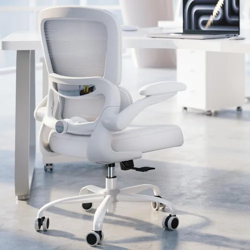 Vista 11 de TRALT Silla de oficina – Silla de escritorio ergonómica con soporte lumbar ajustable, silla de computadora de malla, sillas ejecutivas para oficina