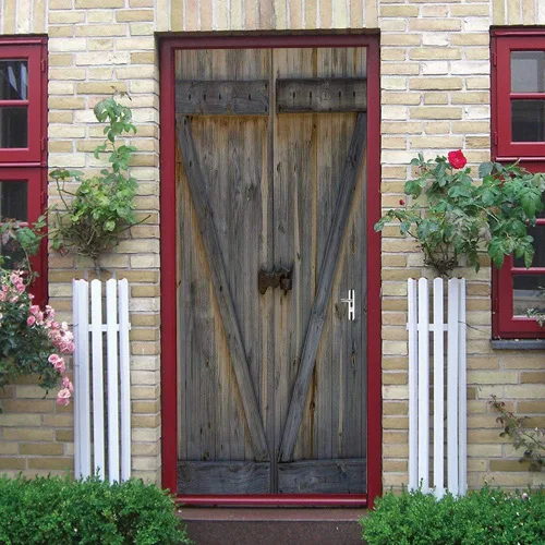Vista 53 de Adhesivos 3D para puerta, murales para despegar y pegar, puerta de madera, papel tapiz autoadhesivo, extraíble, PVC, impermeable, póster para Puerta