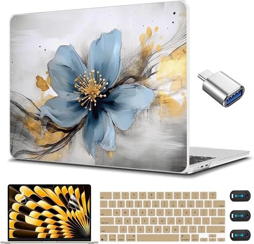 Vista 10 de CISSOOK Funda para MacBook Air de 15 pulgadas M2 M3 M4 M5 2023 2024 2025 2026
