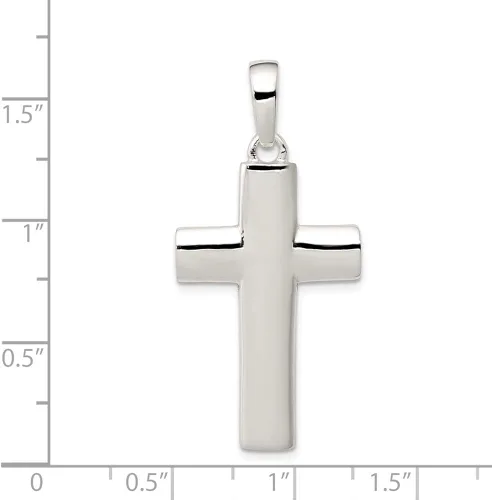Vista 2 de Colgante de cruz de plata de ley 925 maciza 1.654 in x 0.787 in Regalos de joyería para mujeres, esposa, mamá, regalos para hombres, marido