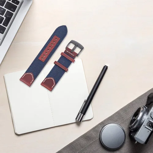 Vista 7 de Hemobllo - Correa de piel sintética para Fitbit Charge 3 (0.866in), color negro