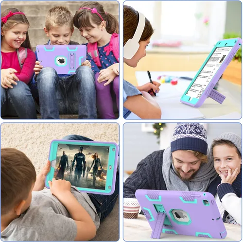 Vista 6 de CCMAO Funda para iPad mini 5 2019, iPad mini 4 2015, funda protectora híbrida resistente a prueba de golpes para iPad mini 5ª/4ª generación 7.9