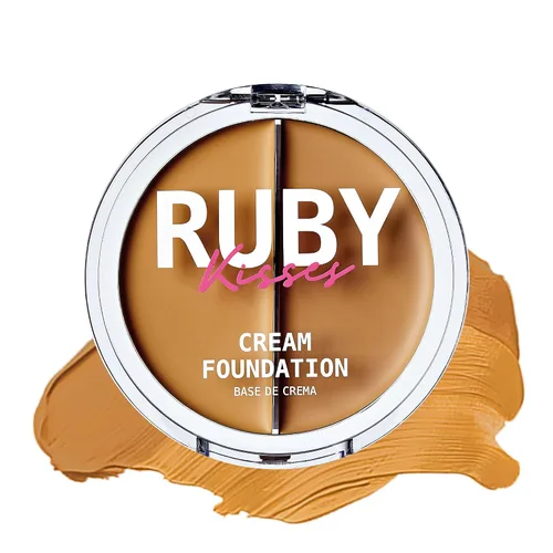 Vista 18 de Ruby Kisses 3D Face Creator - Base y corrector en crema, 12 horas de duración, cobertura media a completa, no grasa, ideal para maquillaje y paleta