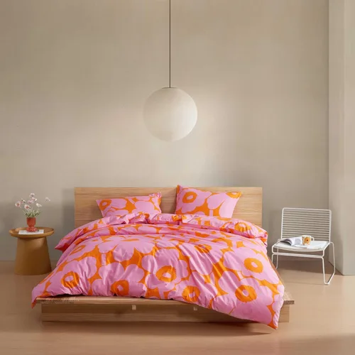 Vista 11 de Marimekko - Juego de funda de edredón tamaño Queen, ropa de cama de algodón con fundas a juego y cierre de botón, decoración del hogar para todas