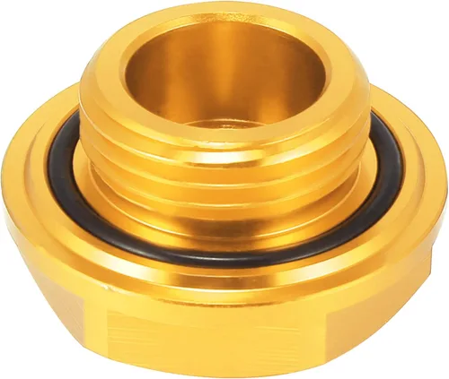 Vista 6 de X AUTOHAUX Tapa de Tapón de Llenado de Aceite del Motor de Aleación de Aluminio Tono Dorado Cubierta para Toyota TRD Highlander RAV4 Yaris Camry Reiz