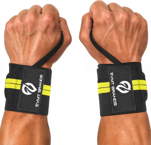 Vista 9 de EVMT Premium Wrist Wraps for Weightlifting Durable Lifting Straps for Enhanced Wrist Support Perfect for Strength Training, Gym Workouts &