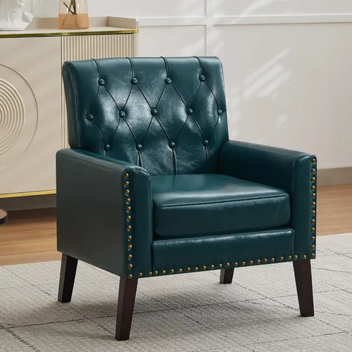 Vista 8 de Sillas decorativas modernas de mediados de siglo, silla de oficina de felpilla beige para recepción, silla de club tapizada para sala de estar