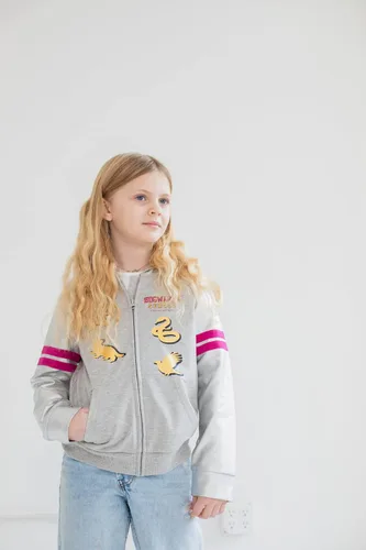 Vista 2 de Harry Potter Hogwarts - Sudadera raglán con capucha y bolsillos para niñas