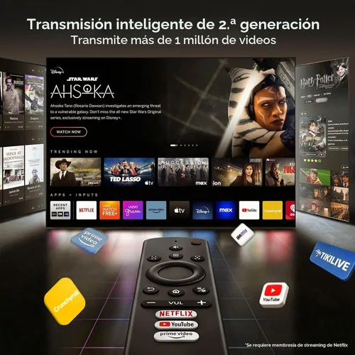 Vista 2 de iSinbox Proyector para exteriores 4K, ahora con Netflix