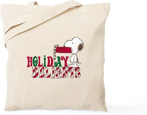 Vista 19 de CafePress Snoopy Another Cocoa Please - Bolsa reutilizable de lona color beige natural