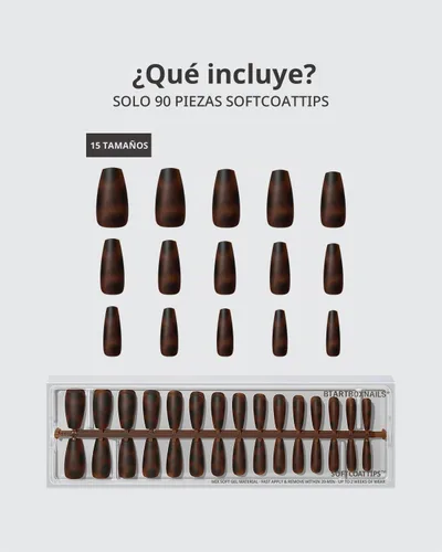 Vista 6 de BTArtboxnails - Uñas a presión, uñas medianas con forma de concha