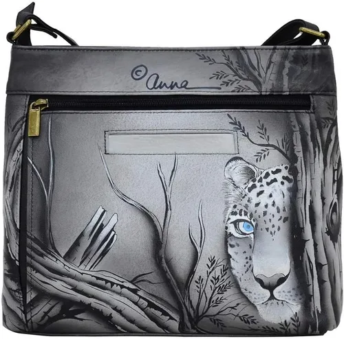 Vista 2 de Anna by Anuschka Women's Hand-Painted Leather Organizer Crossbody