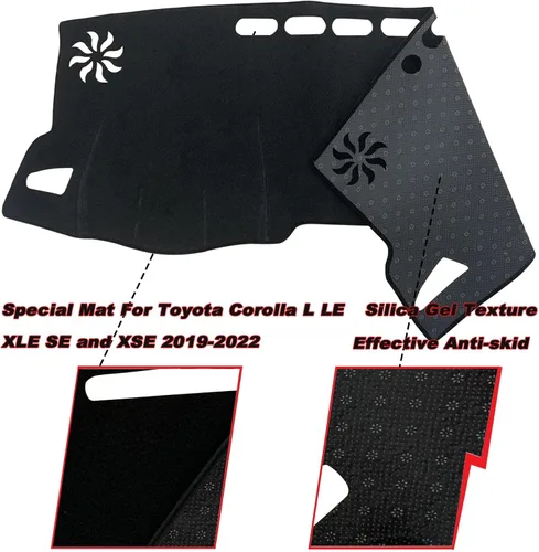 Vista 2 de Funda de alfombrilla para tablero de Corolla Sedán 2022 Accesorios personalizados para la consola central del interior Compatible con Toyota Corolla