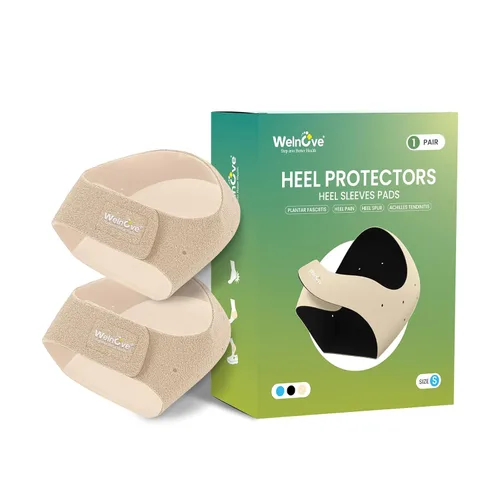 Vista 8 de Welnove - Protectores de talón para fascitis plantar, taloneras Welnove para mujeres y hombres, alivio del dolor, inserciones de talón