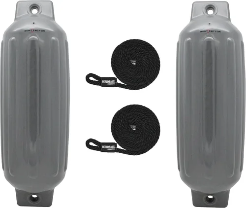 Vista 19 de Extreme Max 3006.7375 BoatTector Defensa Inflable Value Paquete de 2 - 4.5" x 16", Negro
