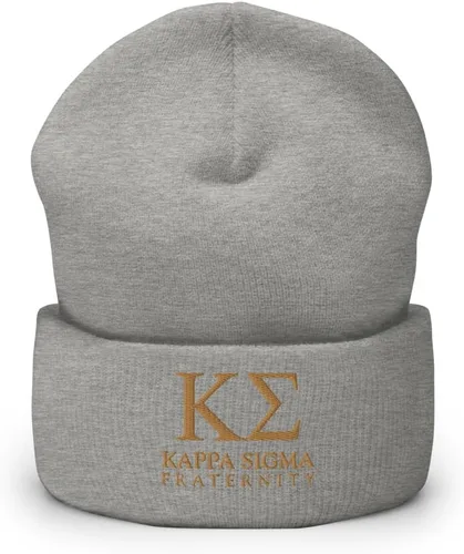 Vista 8 de Kappa Sigma Fraternity Beanie: gorro de acrílico suave de alta calidad para el orgullo y la calidez, sombrero de invierno
