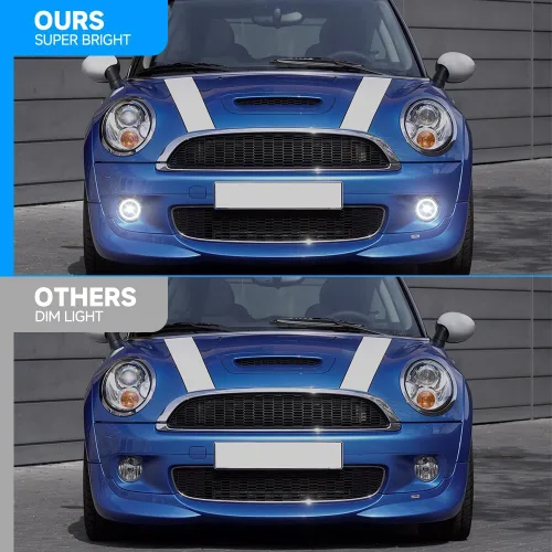 Vista 4 de Xenon - Luces LED de circulación diurna blancas para MINI Cooper R55 Clubman R56 Coupé R57 Convertible R59 Roadster R60 Countryman R61 Paceman
