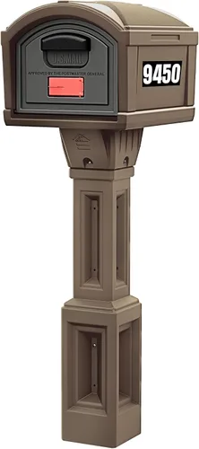 Vista 15 de Simplay3 USPS T4 - Cubierta para buzón y poste XL con construcción duradera de doble pared, diseño resistente a la intemperie, color negro