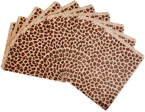 Vista 8 de 888 Display – 200 piezas de 8.5 x 11 pulgadas de papel de tono leopardo bolsas de regalo de compras
