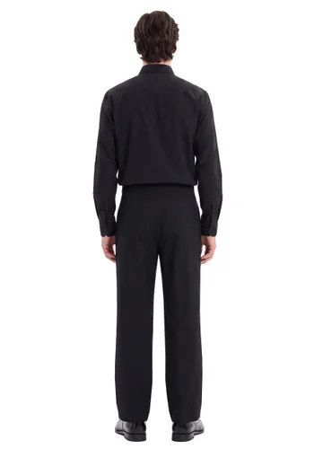 Vista 3 de Pantalones de disfraz para hombre estilo campana negros de los años 70 Multicolor