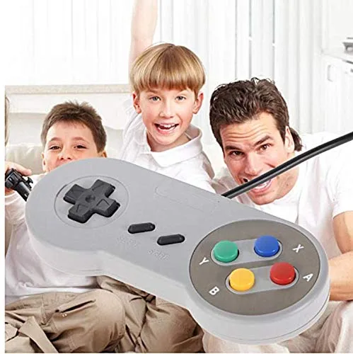 Vista 7 de TOOPONE 2 Pack Retro USB Controller Gamepad Joystick, USB PC Super Classic Controller Joypad Gamestick for Windows PC MAC Linux Raspberry Pi 3 Sega