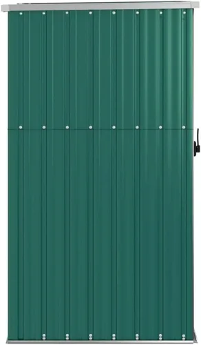 Vista 4 de vidaXL Cobertizo de almacenamiento de herramientas de jardín - Verde, 34.6"x35"x63.4" - Acero galvanizado Loads of space for all your stuff, Keeps